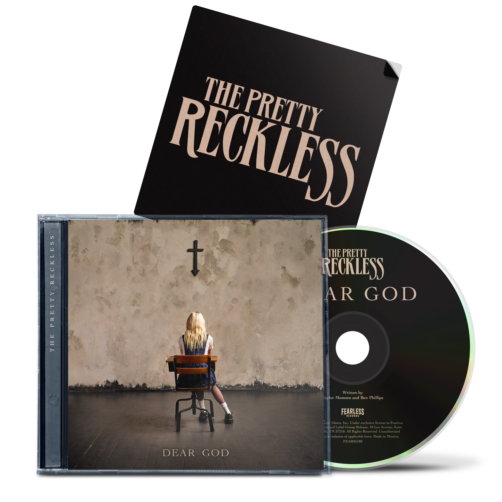 Dear God Cd Retail Exclusive con 4x4 Band Logo Sticker